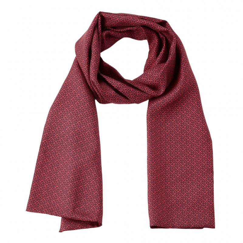 Foulard soie à motif fantaisie