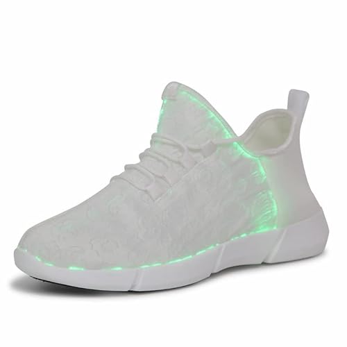 ZYFXZ Fibre optique LED Chaussures d'éclairage, hommes femmes casual chaussures