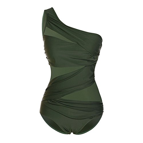 Maillot de Bain Femme 1 Pièce Noir Grande Taille Gainant
