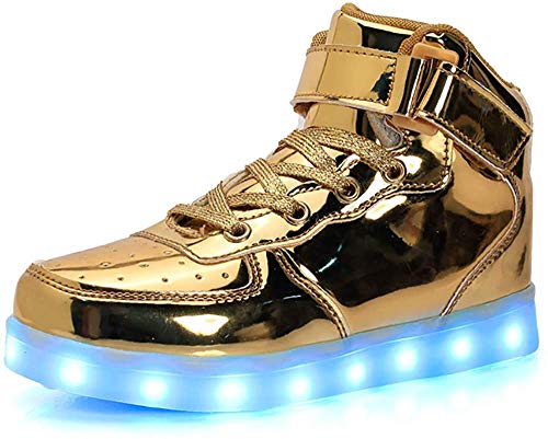 Small garlic LED Chaussures Unisexe Homme Femme Lumineux Sports Baskets 7 Couleur USB Charge LED Chaussures Lumiere Clignotants