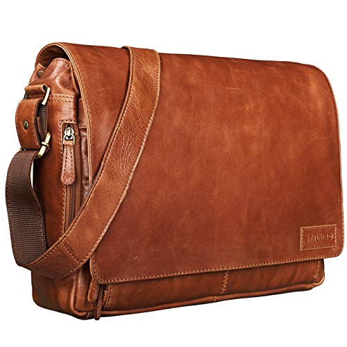 STILORD 'Rick' Vintage Sac en Bandoulière Cuir Unisexe Design Sac