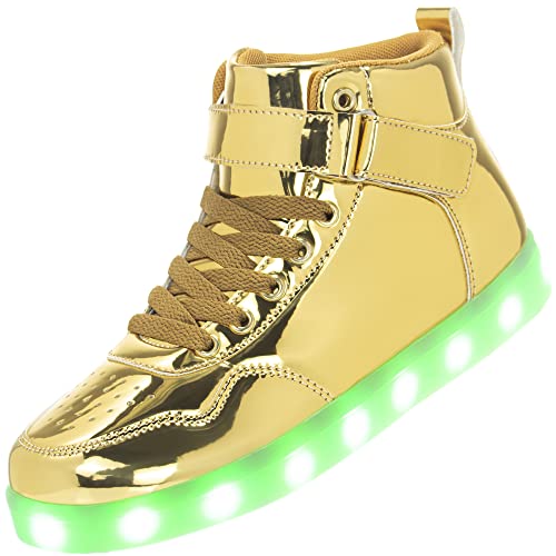 APTESOL Baskets Unisexes Rechargeables LED High Top Femmes Hommes Chaussures