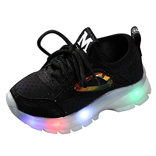 DAY8 Basket Fille Montante Lacets Mode LED Lumineuse Automne Chaussure