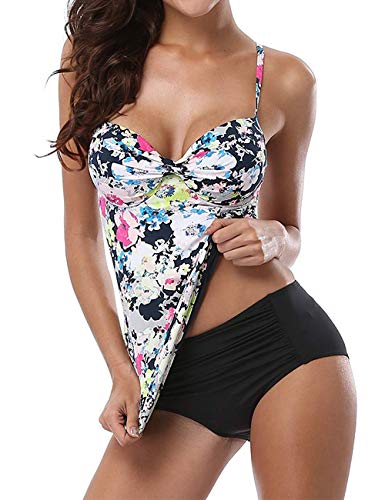 INFILAR - Tankini - Femme - Noir - X-Large