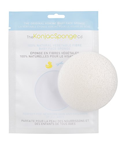 THE KONJAC SPONGE Eponge Konjac Ronde pour Bébé 100% Naturelle