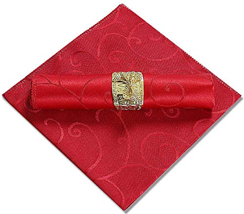 i-Sure Lot de 4 serviettes de table en tissu