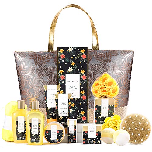 Spa Luxetique Coffret Cadeau pour Femme,15PC Coffret de Bain,Parfum Tropical