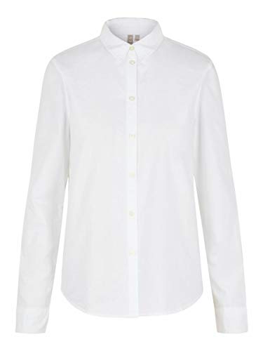 PIECES Pcirena Ls Oxford Shirt Noos, Chemise Femme, Blanc (Bright