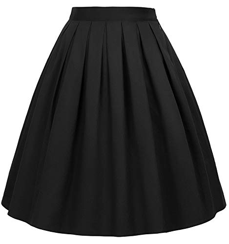 GRACE KARIN Jupes Travail Casual Ete Taille Haute Vintage Basique