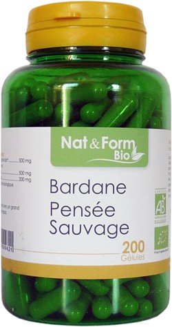 Bardane-pensee Sauvage Bio 200 Gelules - Nat Et Form -
