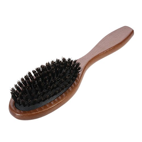 Shager Brosse à Cheveux de poils de Sanglier Naturel en