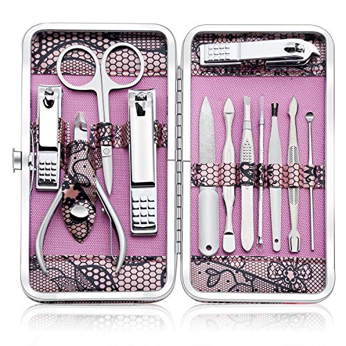 Kit Manucre Pedicure - Coupe Ongle Professionnel Coupe Cuticule Acier