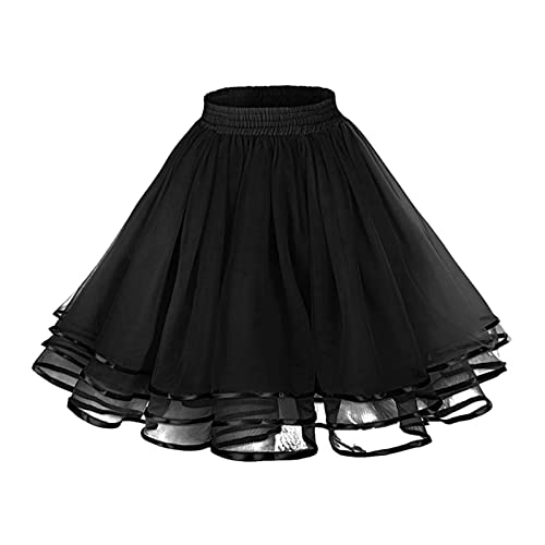 WWricotta Jupon AnnéEs 50 Vintage - Jupe Boule Femme Doux