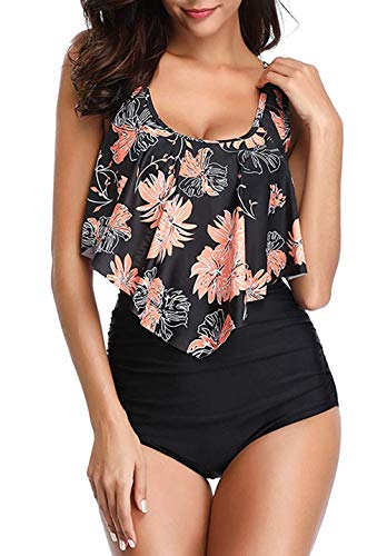 Asskdan Femme Chic Bikini 2 Piece Tankini Shorty Maillots de