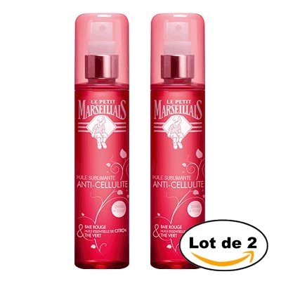 Le Petit Marseillais Huile Anti-Cellulite Sublimante Baies Rouges - Lot