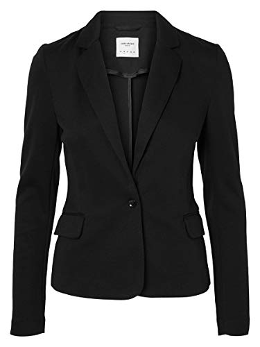 Vero Moda Julia, Veston Femme, Noir (Black Black), 40