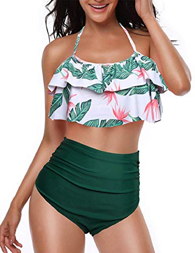 heekpek Bikini Bresilien Bikini Volant Maillot de Bain 2 Pieces