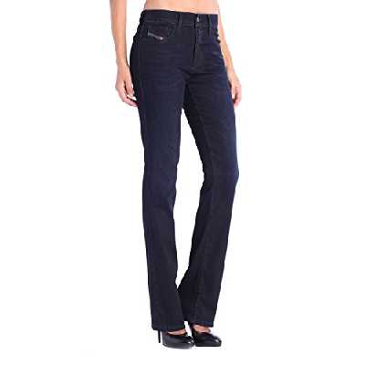 DIESEL Bootzee-St 0608Y Pantalon Bootcut Jeans Slim Regular (W26/L32, Bleu)