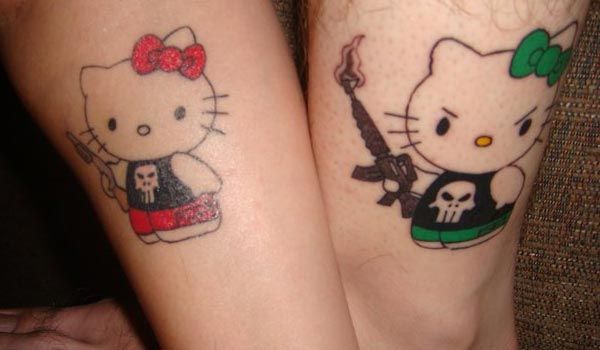 tatouage hello kitty