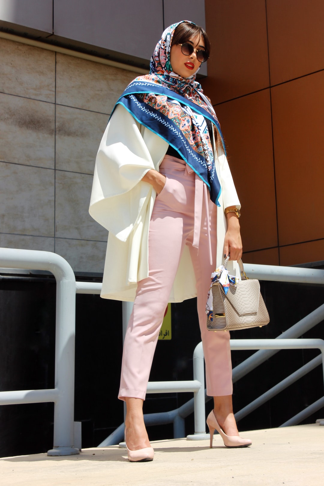 look stylé avec un foulard