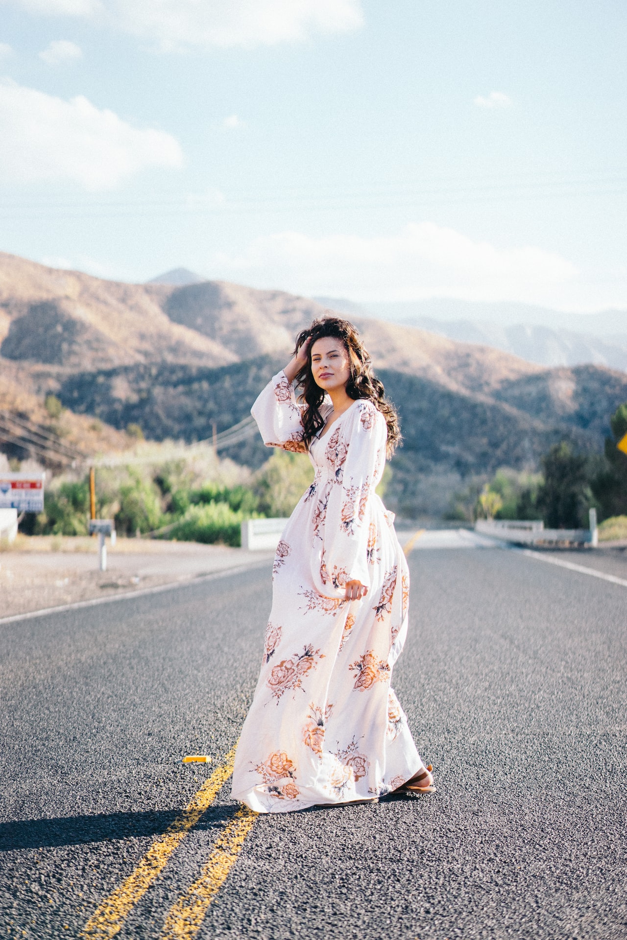 robe longue à fleur morphologie h