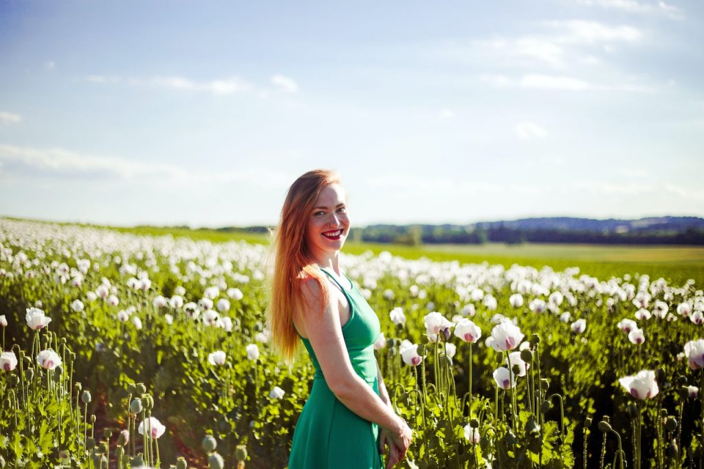chaussure robe-longue-verte
