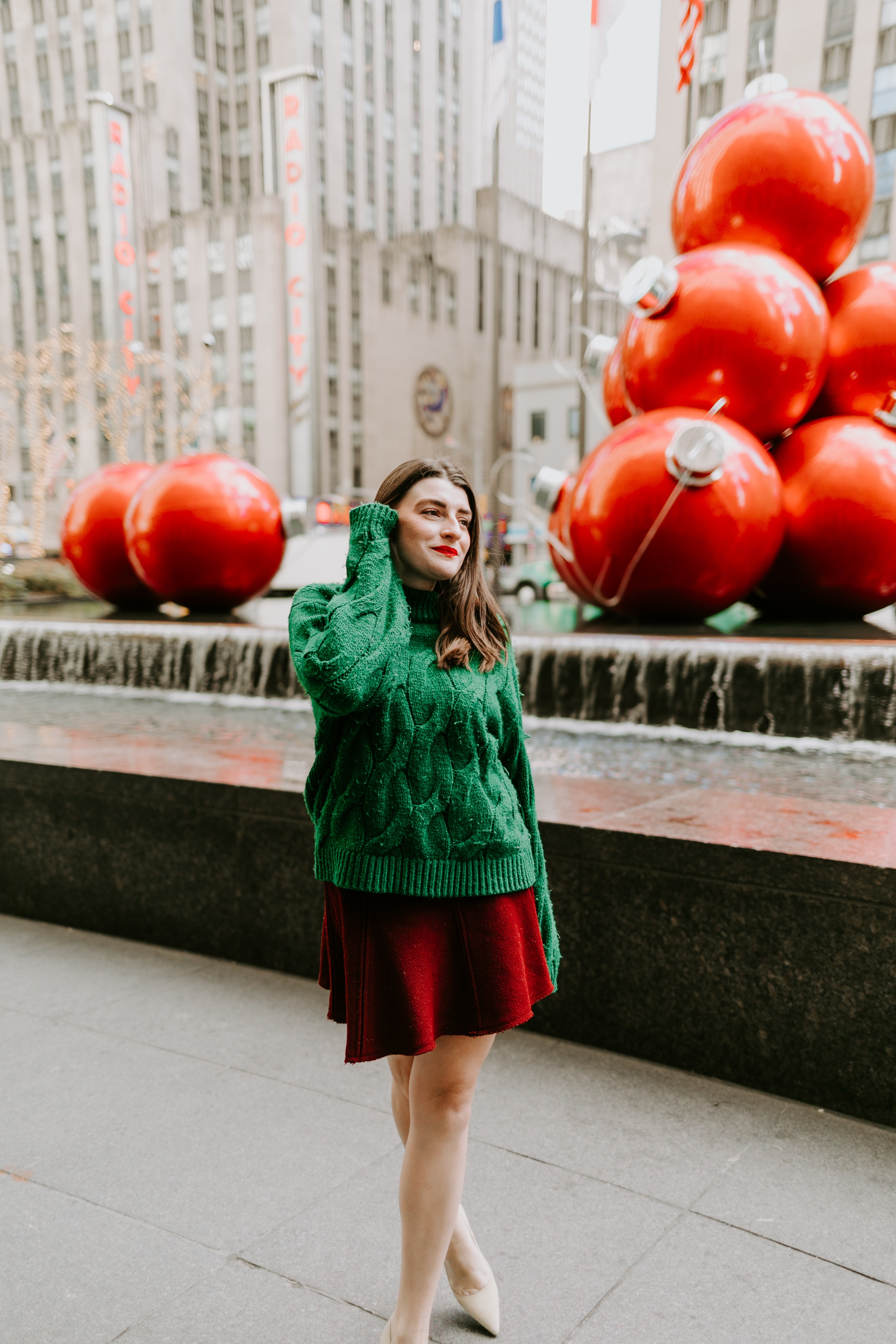 robe noel tenue vert et rouge